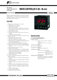 Thumbnail of document Data Sheet - PXG Series Temperature Controller